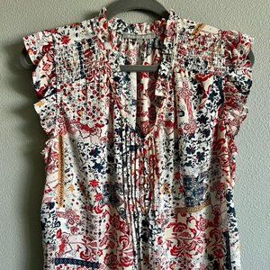 Daniel Rainn Flutter Sleeve Top